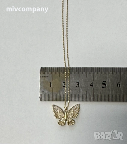 Златно колие с Висулка 2.02гр 45см, снимка 2 - Колиета, медальони, синджири - 53692206