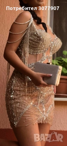 Бална рокля с мъниста, снимка 4 - Рокли - 54280208