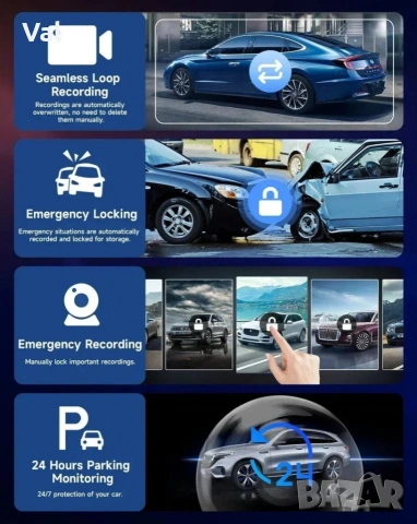 AC99 - Мултимедия H605D-DVR CarPlay Android/iOS Auto 10.26" с 2 камери, DVR запис и безжична връзка, снимка 12 - Навигация за кола - 53663966