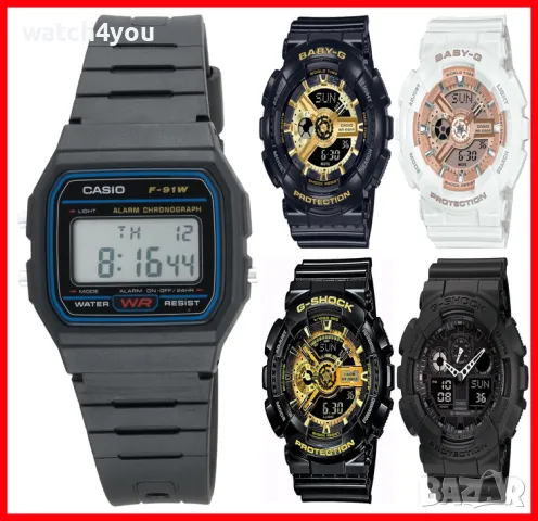 НОВИ ОРИГИНАЛНИ ЧАСОВНИЦИ КАСИО. CASIO F-91W-1YEF КАСИО F91W.ПРОМОЦИЯ НА ВСИЧКИ МОДЕЛИ ЧАСОВНИЦИ