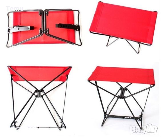 Сгъваемо джобно столче A m a z i n g pocket chair;Размери: 30 см * 18 см * 30 см; Товароносимост: до, снимка 6 - Столове - 45694208