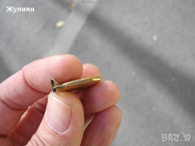 СТАРА ПОЗЛАТЕНА ВИСУЛКА ЗА КЮСТЕК , снимка 4 - Антикварни и старинни предмети - 51525072