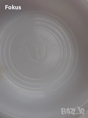 Американска халба за бира млечно стъкло Heat Proof USA, снимка 6 - Антикварни и старинни предмети - 53431637