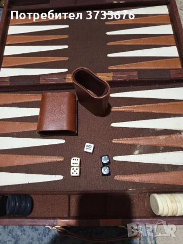Табла, класика, в кожен куфар.Размери-44/37/5 см., снимка 2 - Шах и табла - 50814410