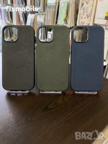 Apple iPhone 15 Woven Mag Cover калъф от плат, снимка 7 - Калъфи, кейсове - 47228206