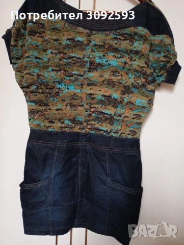 Дънкова рокличка Юнона, снимка 2 - Рокли - 53588185