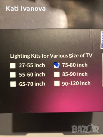 Lytmi Fantasy 3 TV Backlight Kit HDMI 2.1 със синхронизираща кутия Wi-Fi за 75~80" 8K 60Hz Led лента, снимка 9 - Стойки, 3D очила, аксесоари - 45946474