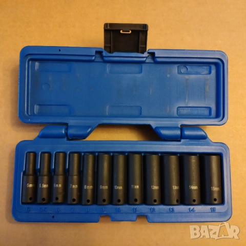 Cornwell Tools 12 части 1/4 дълги 6стенни ударни вложки камъни комплект 5-15mm , снимка 2 - Гедорета - 52877463