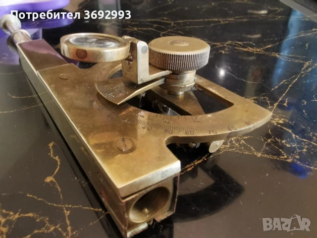 Клинометър инклинометър инструмент приблизително. 1900 г., снимка 7 - Антикварни и старинни предмети - 50587452