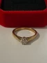 Златен дамски пръстен с Диамант/Брилянт, снимка 1