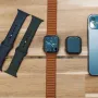 Кожена каишка с магнит за Apple Watch ULTRA/SE2/SE/9/8/7/6/5/4/3, снимка 11