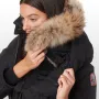 Дълго пухено яке Parajumpers с качулка естествен косъм, снимка 7