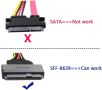 CY Mini SAS HD SFF-8643 към U.2 U2 SFF-8639 NVME PCIe SSD кабел за дънна платка SSD 750 P3600 P3700 , снимка 4