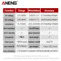 ANENG M113 Мини цифров мултицет AC/DC Измервател на напрежение 1999 Брои Multimetro Ohm NCV, снимка 2