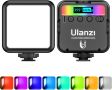 ULANZI VL49 RGB видео светлини, LED светлина за камера 360° Пълноцветно преносимо фотографско осветл, снимка 1