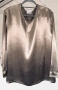 Луксозна блуза LE COMTE satin - елегантен Metallic шик, снимка 1