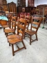 Комплект трапезни столове от дъбов масив, снимка 4