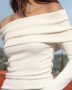 Блуза с голи рамене Zara, снимка 1