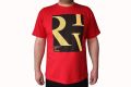 Памучна тениска в червен цвят (003), снимка 1 - Тениски - 45492437