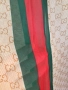Нов Дамски Шал Gucci Прозрачен Лого Гучи Бежов Червен Зелен, снимка 15