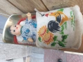 стара метална играчка /кукла в метална детска количка / , снимка 4