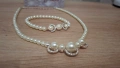 Комплект от перли колие и гривна. , снимка 1