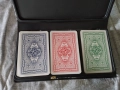 Три тестета карти в кутия. покер, скат, допелкорпф, бридж., снимка 1