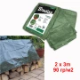 5931 Подсилено платнище за защита покривало за дърва, 2 x 3m, снимка 1