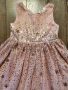 Празнична рокля с искрящи пайети 104 см., 3-4 год. , снимка 5
