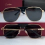 Cartier мъжки слънчеви очила с кожа, снимка 1