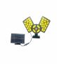 Мощна Триглава Соларна Лампа с Отделен Панел, 5 нетра кабел, 50W, снимка 1 - Соларни лампи - 45565849