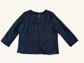 Ново H&M Черна Дантелена Блуза С 3​/​4 Ръкав, снимка 3