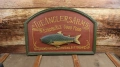 3D дървена табела "The Anglers Arms" Британски пъб бар, Реклама на "Strongable Good Food", снимка 1