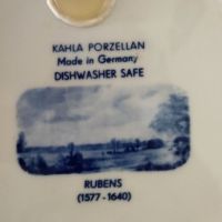 Kahla чиния за стена или плато с картина на Рубенс , снимка 3 - Декорация за дома - 45289422