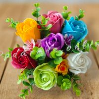 Букет от ароматни сапунени цветя. Идеален подарък за всеки повод , снимка 1 - Подаръци за жени - 45484084