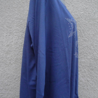 4XL Нова синя блуза със звезди от капси , снимка 6 - Блузи с дълъг ръкав и пуловери - 45027972