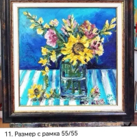 Картини с цветя, маслени бои , снимка 4 - Картини - 44967156