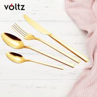 Прибори 24 части Voltz (001) - 3 цвята, снимка 3 - Прибори за хранене, готвене и сервиране - 45132183