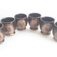 Шест малки глинени чашки, снимка 2 - Други ценни предмети - 45083616