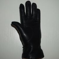 Черни Дамски Ръкавици От Естествена Кожа Размер S, снимка 9 - Ръкавици - 45423309