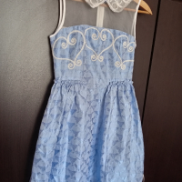 Кокетна официална рокля в небесно синьо, снимка 4 - Рокли - 45010053