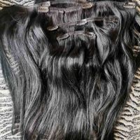 Естествена коса черна 262 гр, снимка 2 - Аксесоари за коса - 45217964