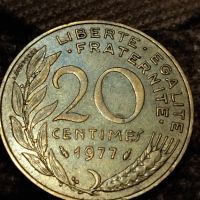 Монета 20 Сантима 1977г., снимка 1 - Нумизматика и бонистика - 45197809