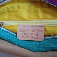 Дамска чанта от естествена кожа Genuine Leather, снимка 5 - Чанти - 45186151