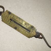 120-год. ръчен кантар Krups pocket balance, кг и оки, запазен, снимка 2 - Антикварни и старинни предмети - 45967637