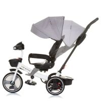 CHIPOLINO Триколка със сенник 360° BE ACTIVE СИВ

, снимка 3 - Детски велосипеди, триколки и коли - 45091458
