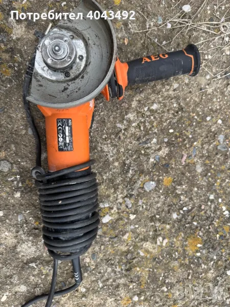 Мощен професионален електрически ъглошлайф AEG WS 13-1250 , снимка 1