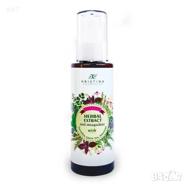 Билков екстракт с лавандула, зелен чай и розмарин против комари, любимия на много от вас, 100 ml , снимка 1