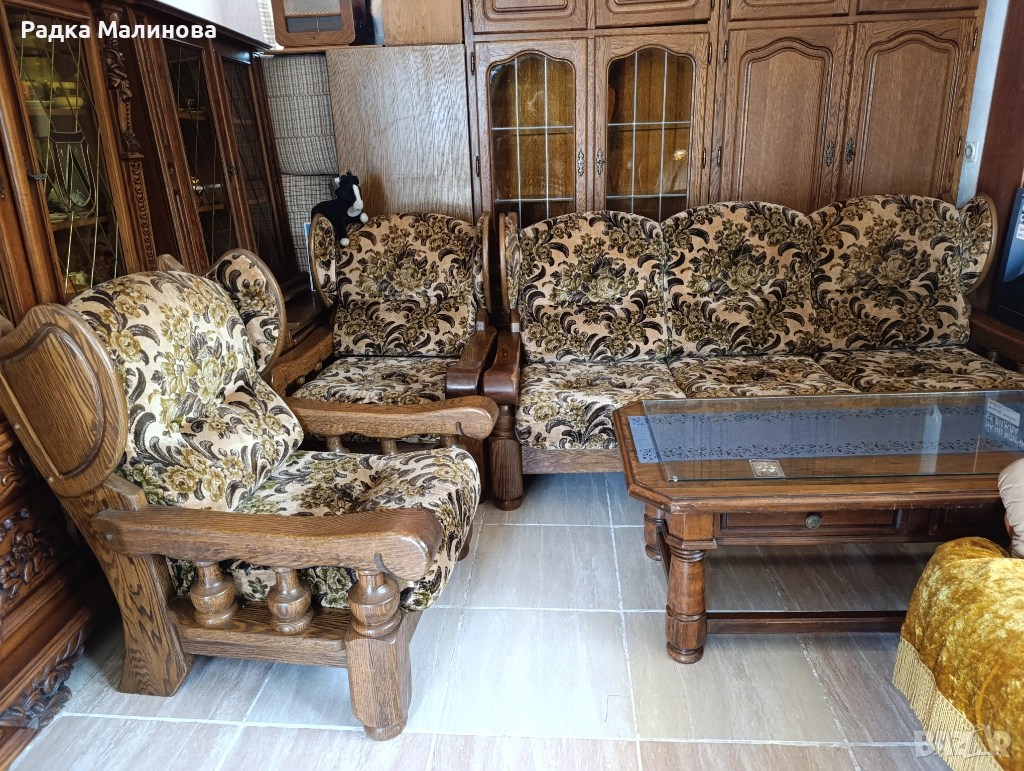 Холова гарнитура  от масивно дърво , снимка 1