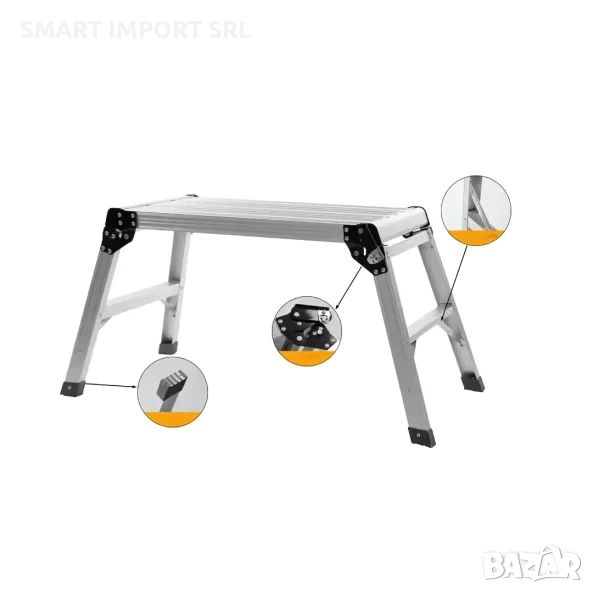 Индустриална сгъваема алуминиева стълба KMH0602, снимка 1